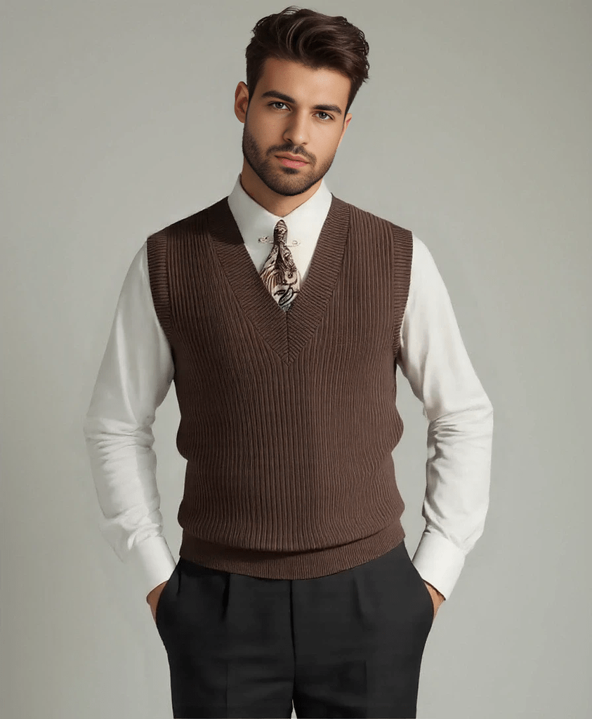 The Elegant Knit Vest - Arvenis Co