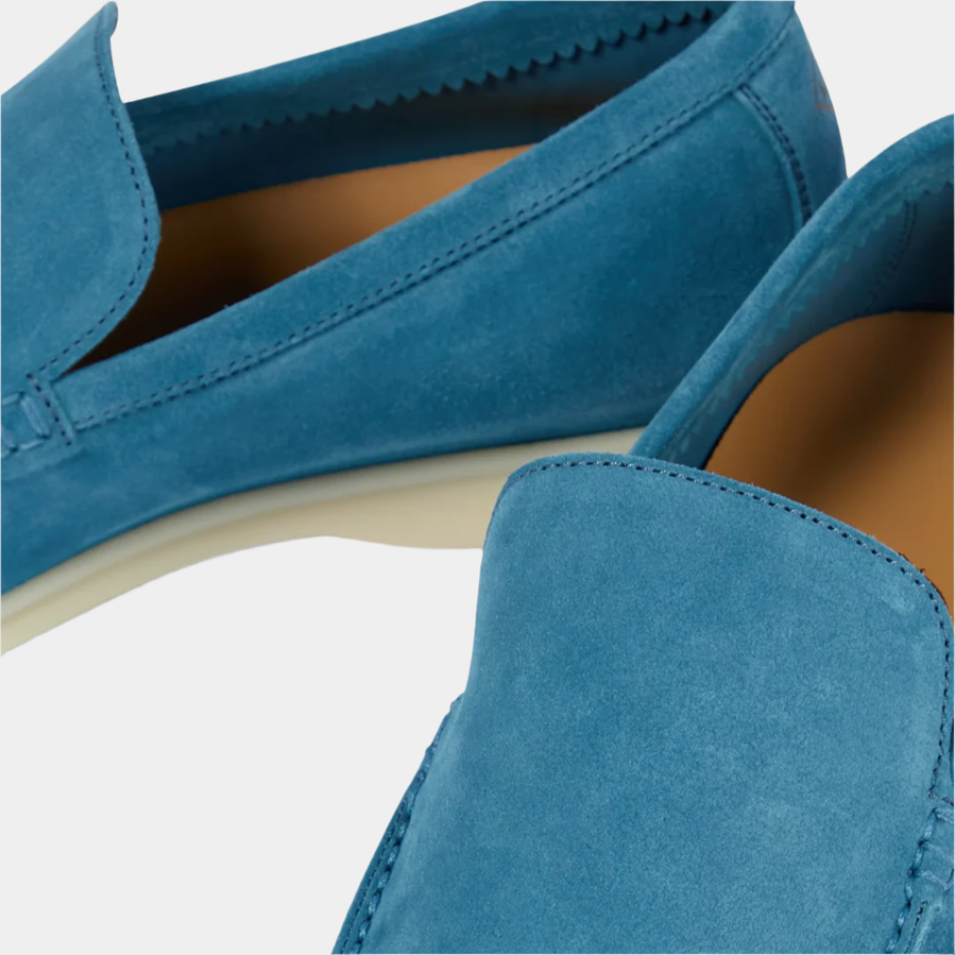 Baby Blue Luxe Loafers - Arvenis Co.