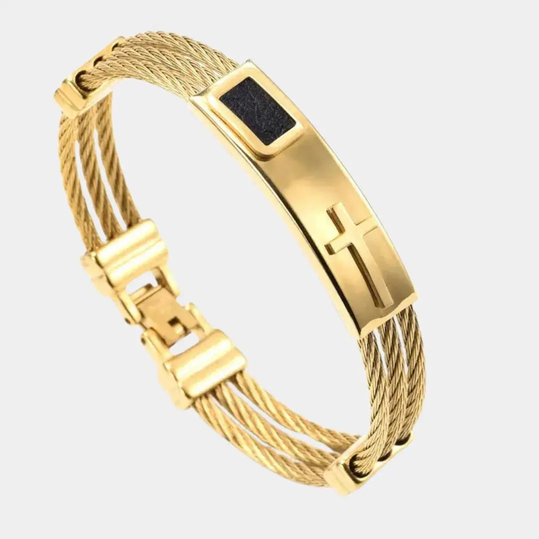 Olivier Vintage Cross Bracelet - Arvenis Co