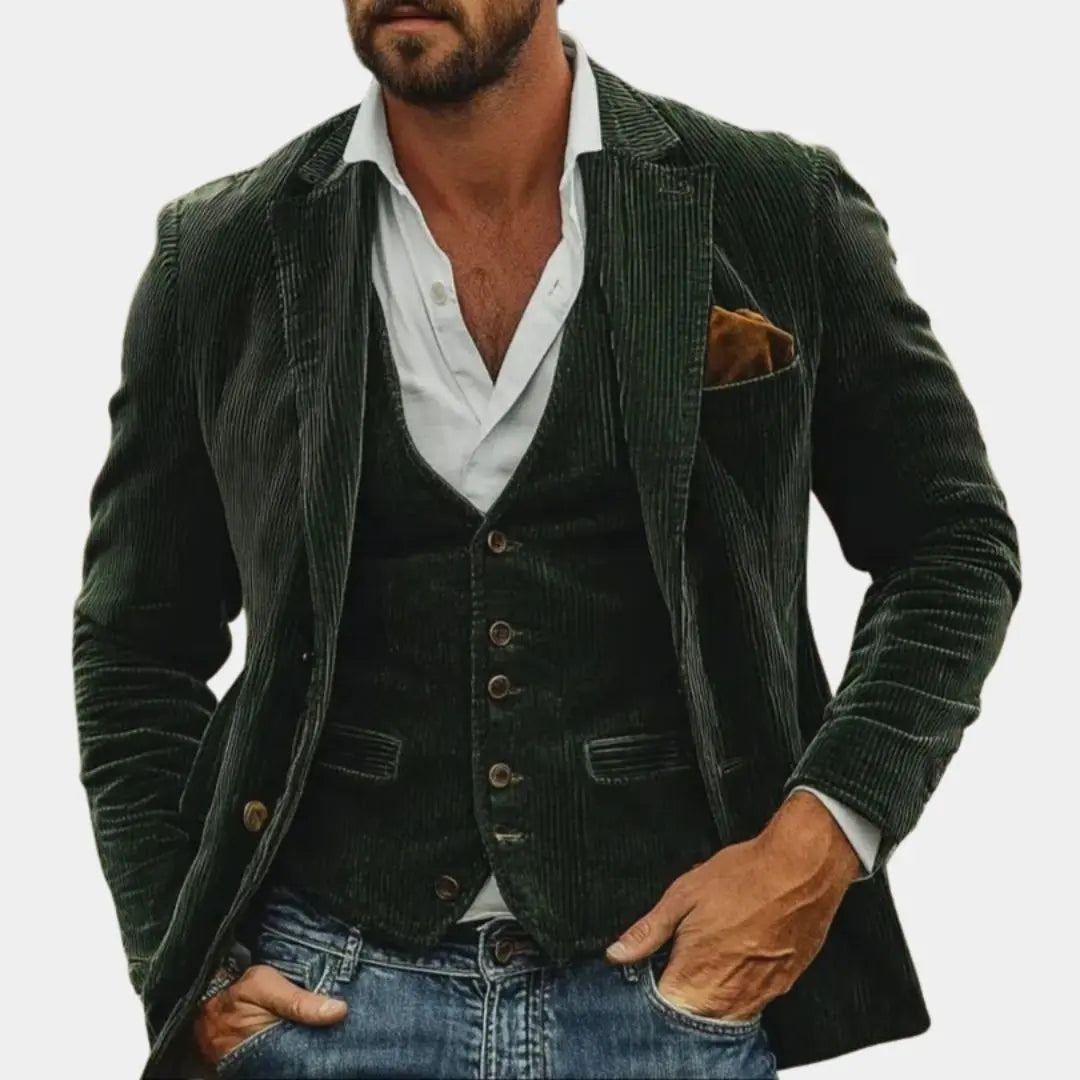 Regal Corduroy Blazer - Arvenis Co