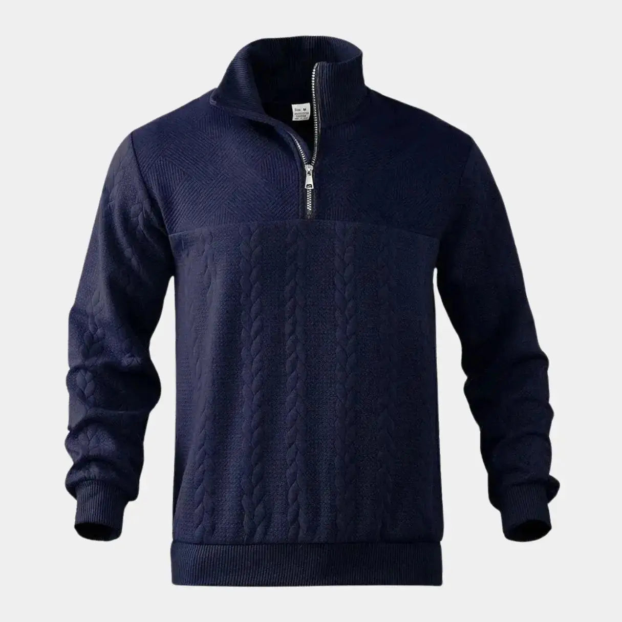Timeless Elegance Quarter Zip Sweater - Arvenis Co