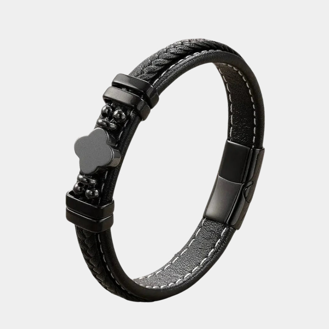 Elegant Clover Stone Bracelet - Arvenis Co