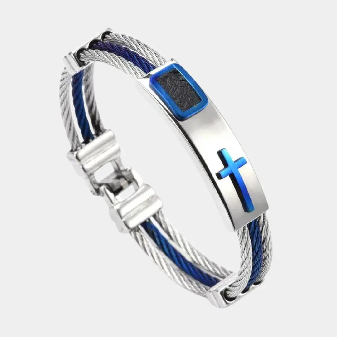 Olivier Vintage Cross Bracelet - Arvenis Co