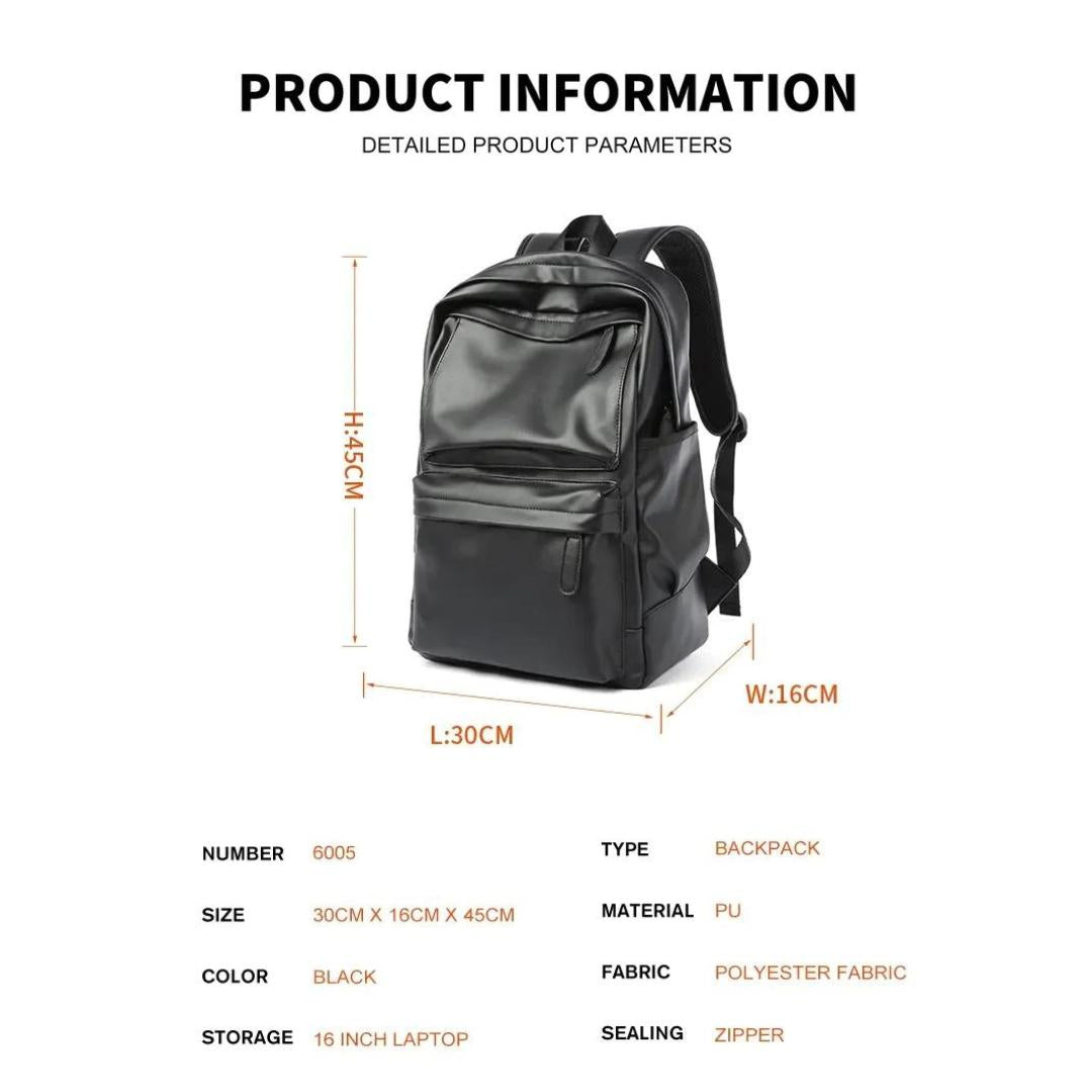 Mochila de cuero impermeable