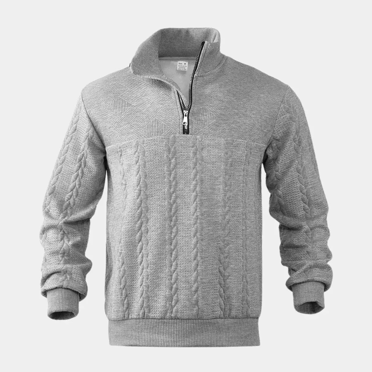 Timeless Elegance Quarter Zip Sweater - Arvenis Co