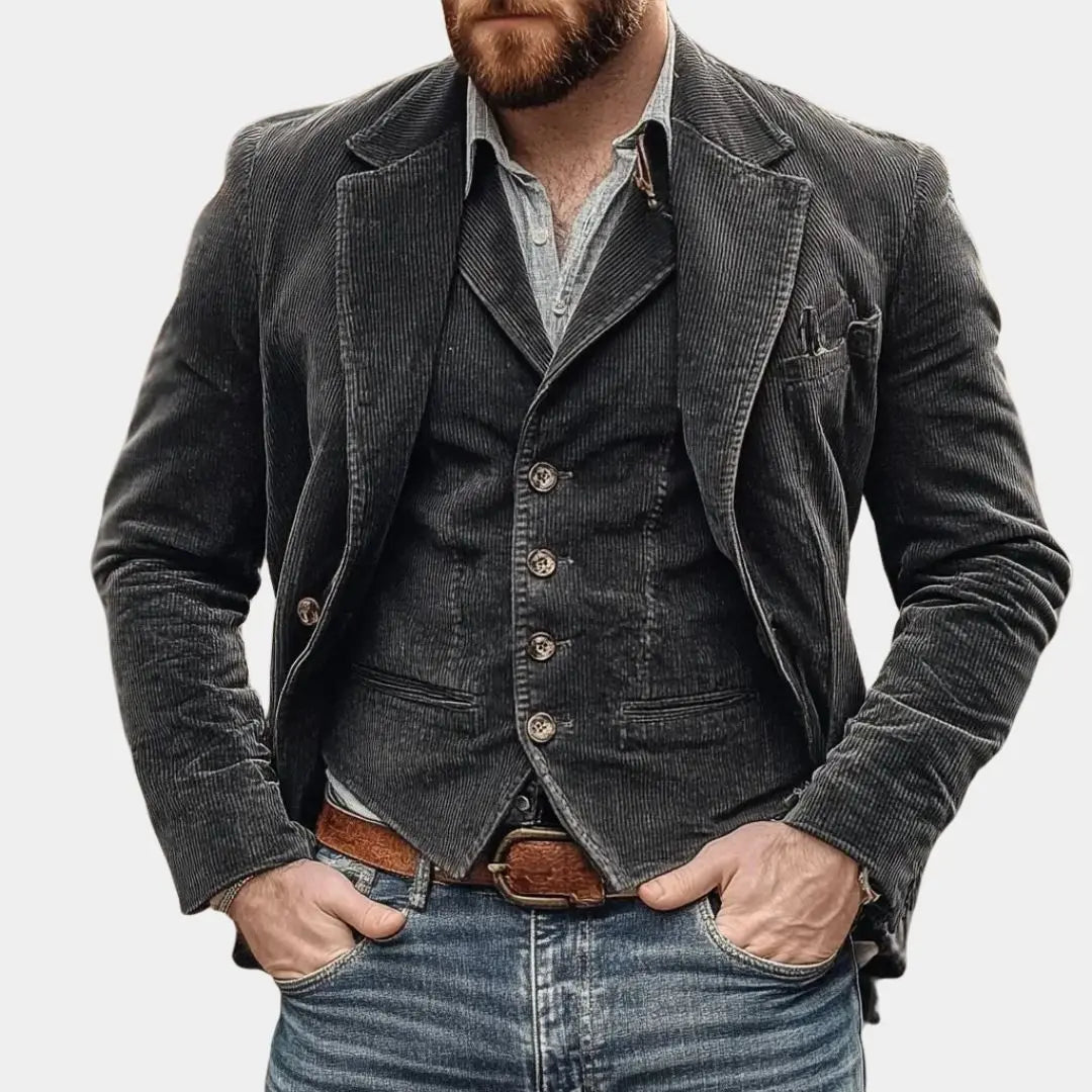 Regal Corduroy Blazer - Arvenis Co