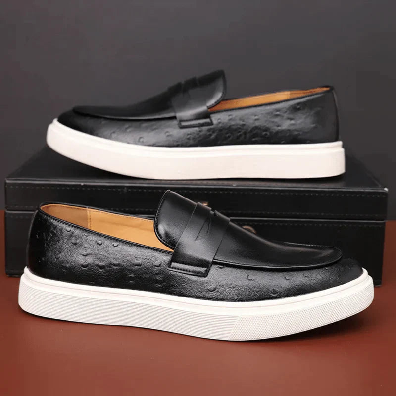 Mocasín de cuero Arvenis® sin cordones