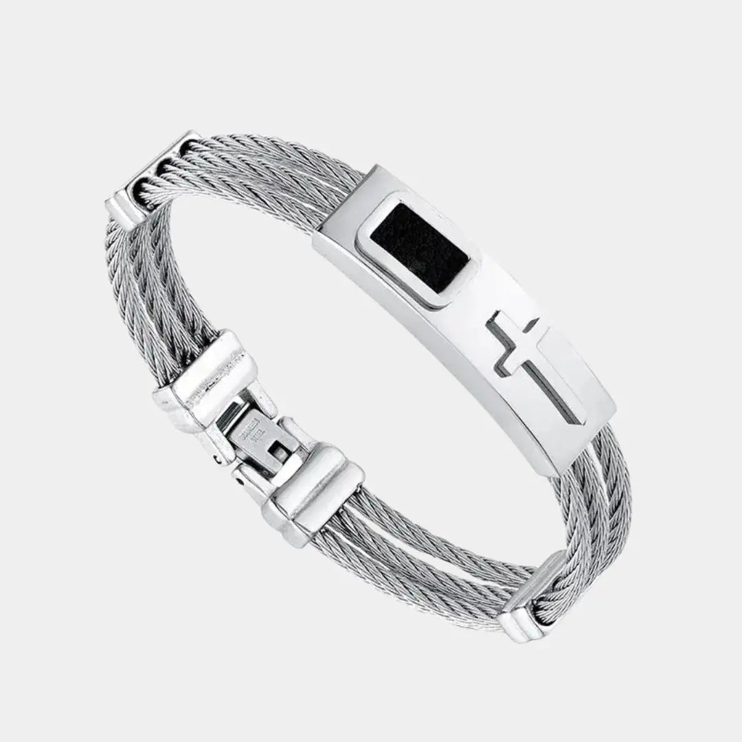 Olivier Vintage Cross Bracelet - Arvenis Co