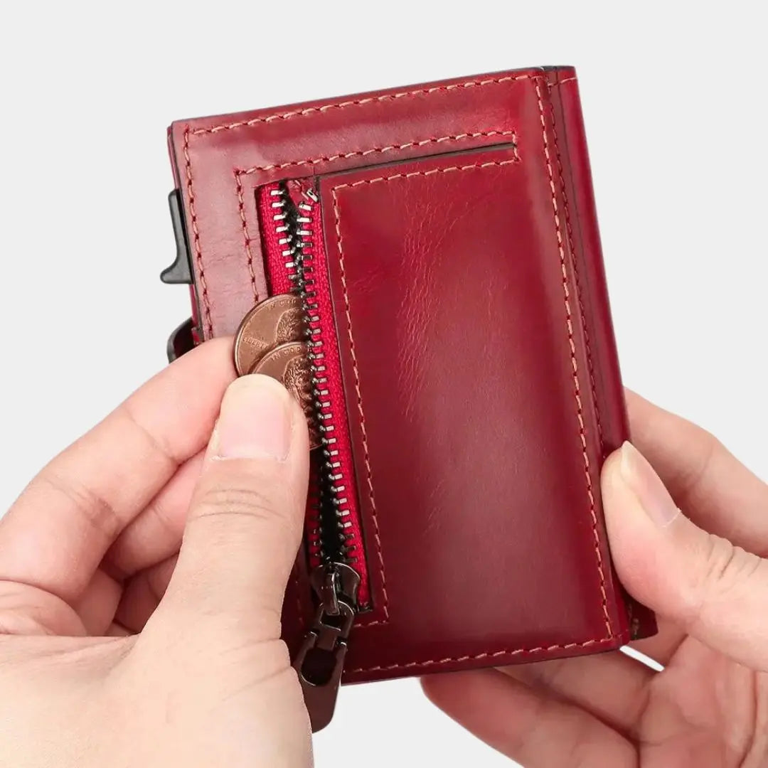 Lancaster Leather Magnet Wallet - Arvenis Co