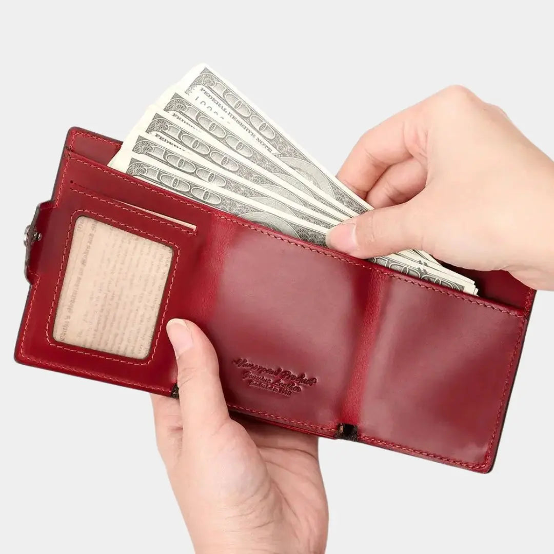 Lancaster Leather Magnet Wallet - Arvenis Co