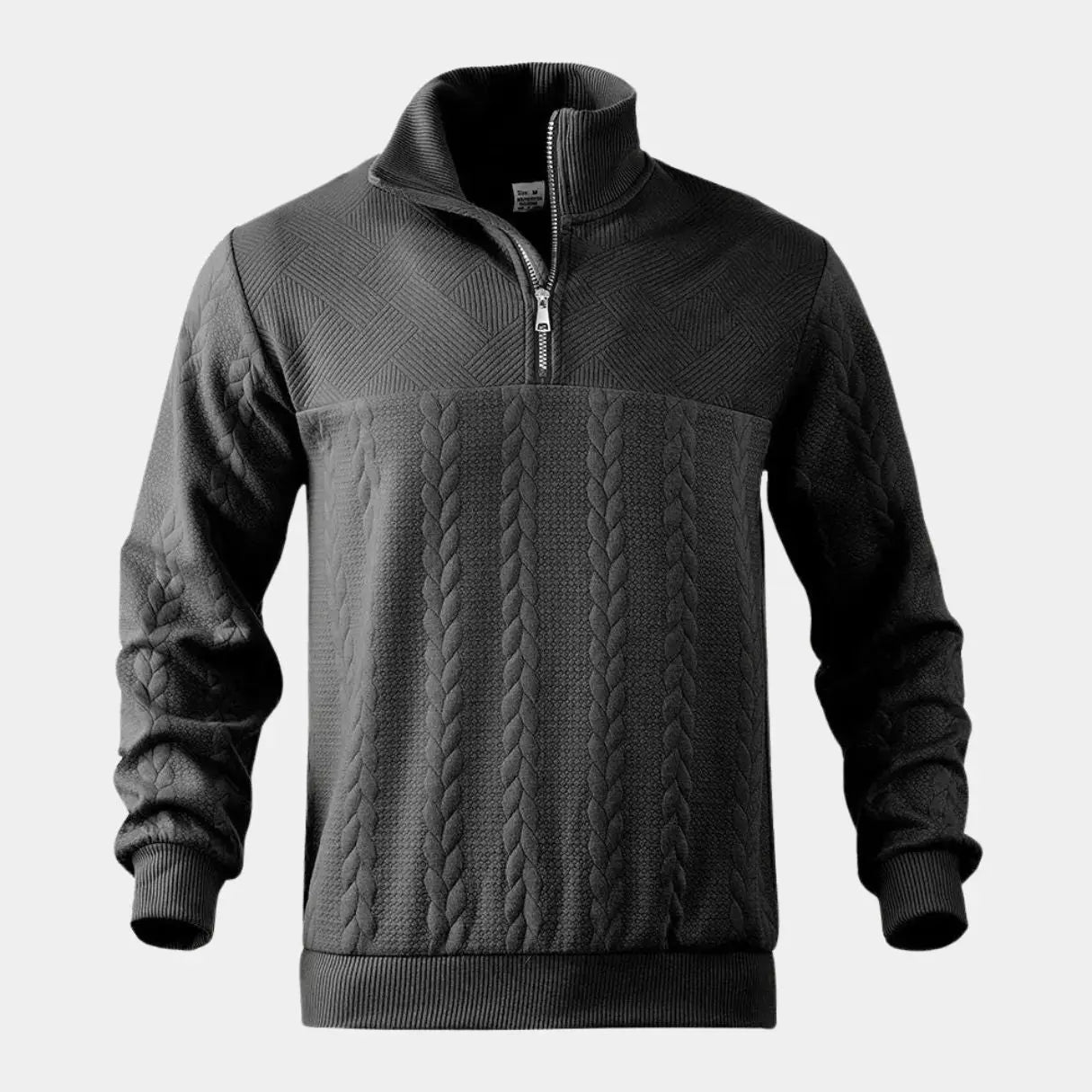 Timeless Elegance Quarter Zip Sweater - Arvenis Co