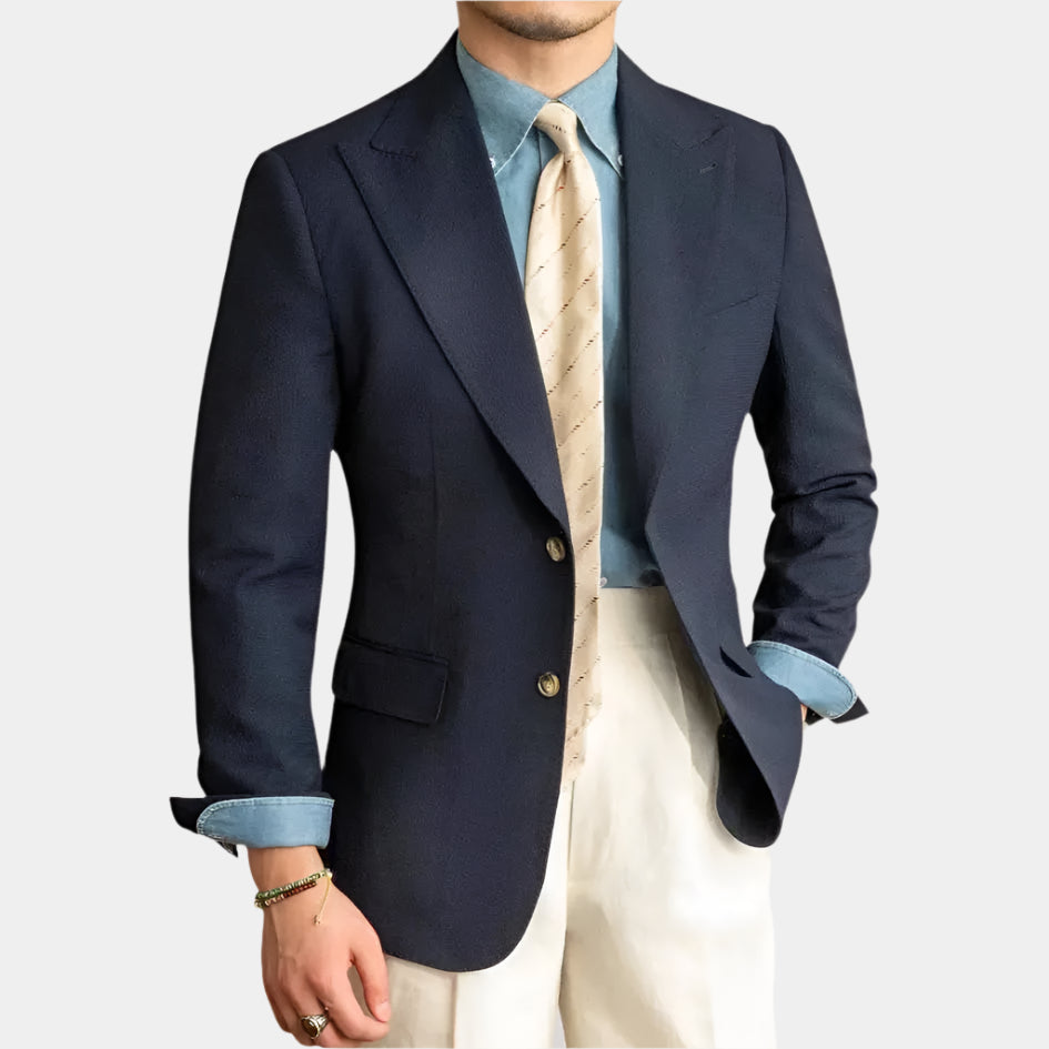 Prestige Seersucker Blazer - Arvenis Co