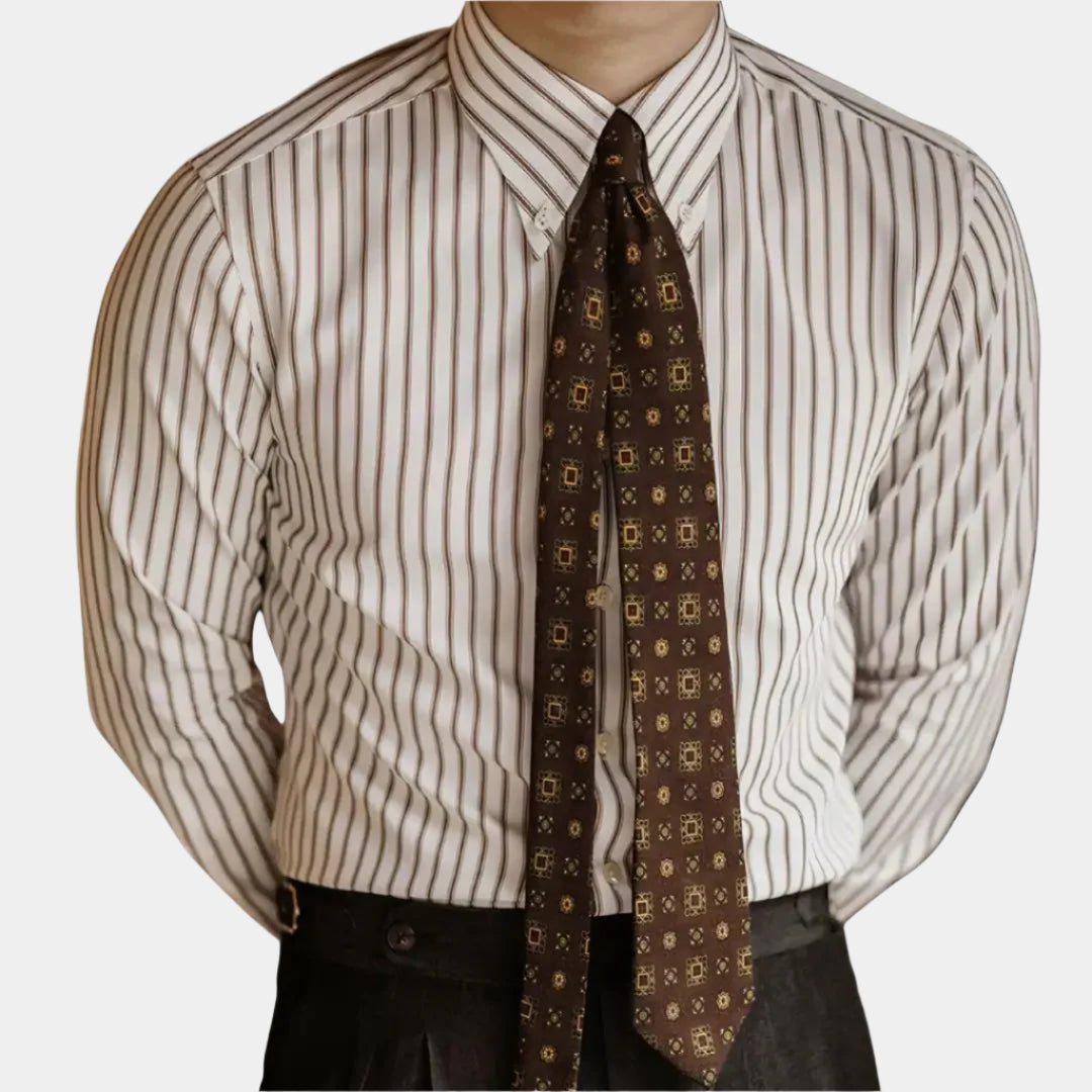 Vanguard Retro Striped Shirt - Arvenis Co.