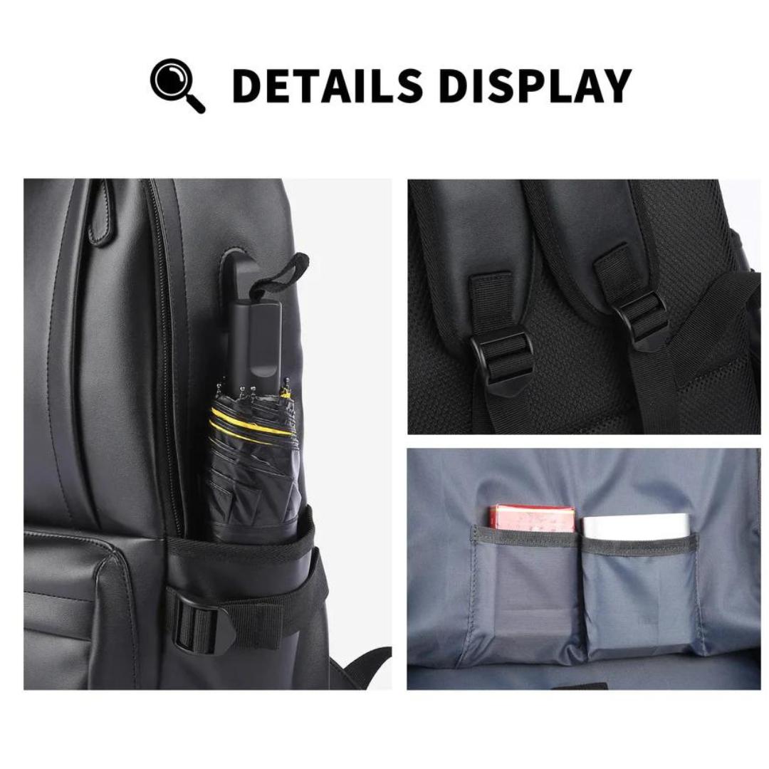 Mochila de cuero impermeable