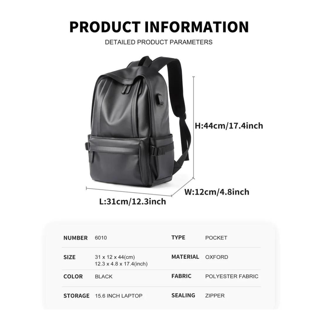 Mochila de cuero impermeable