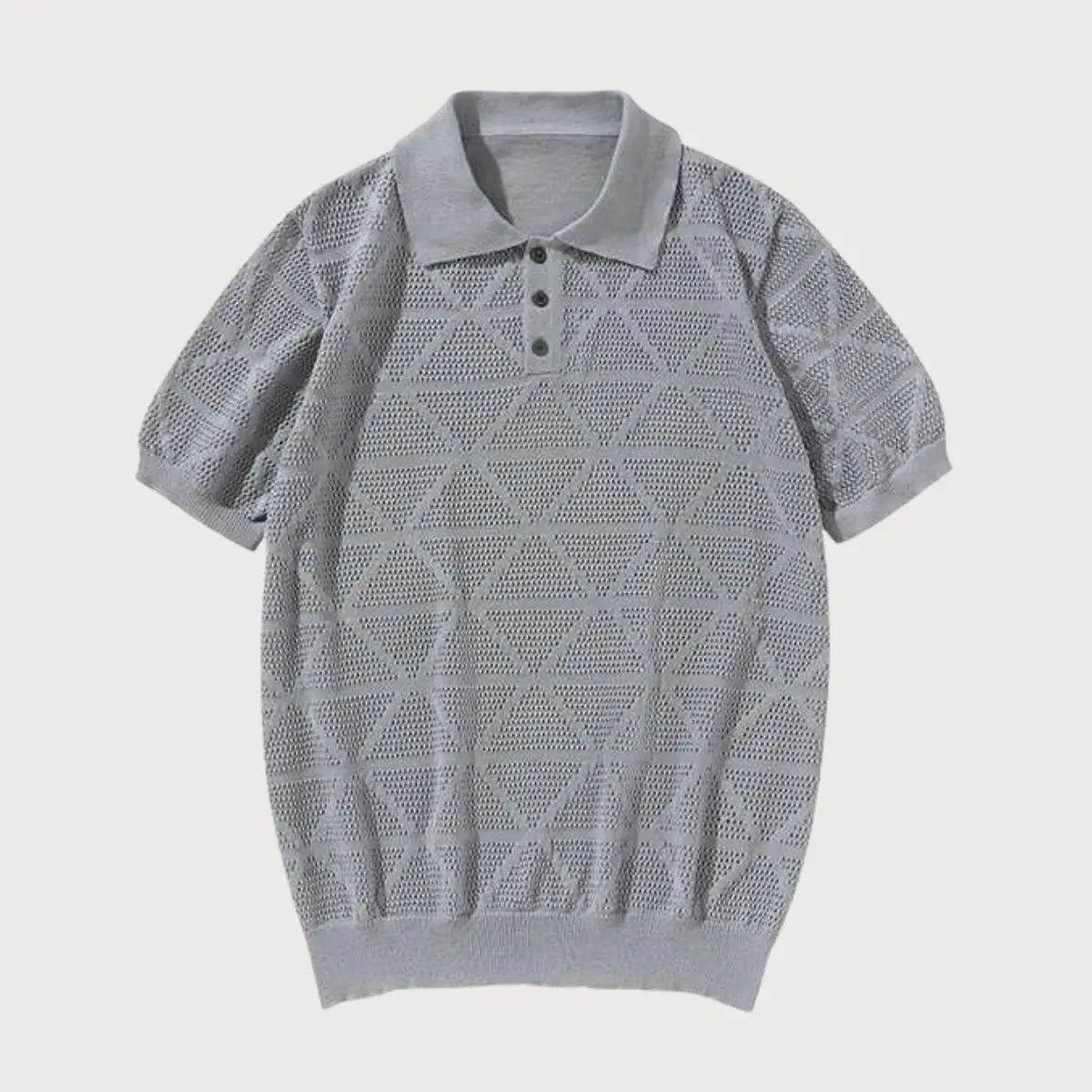 Alessio Textured Knit Polo - Arvenis Co.