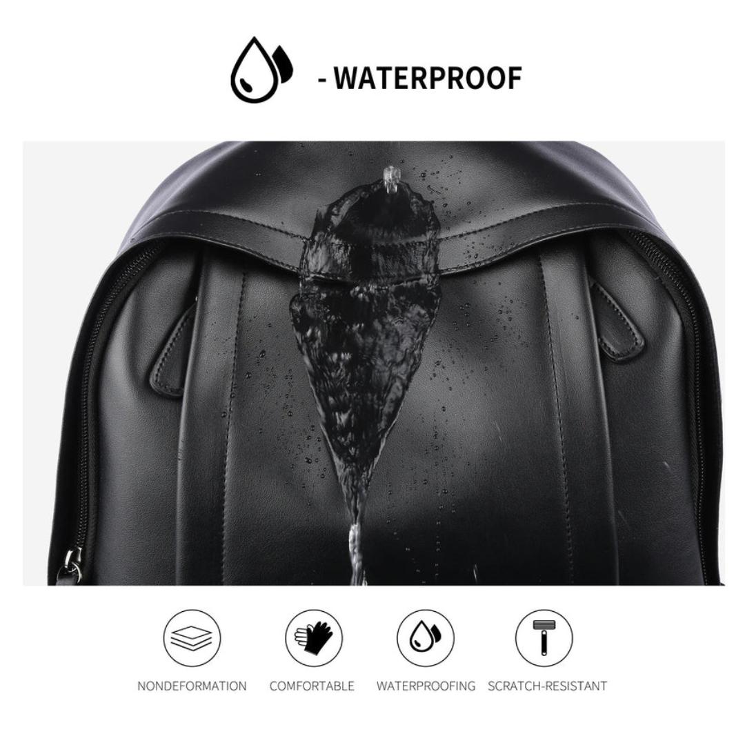Mochila de cuero impermeable