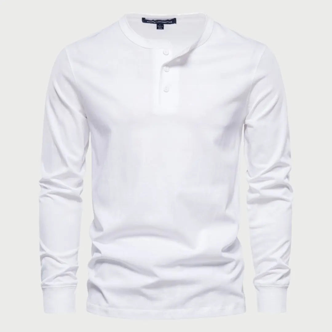 Torino Henry Neck Long Sleeve - Arvenis Co.