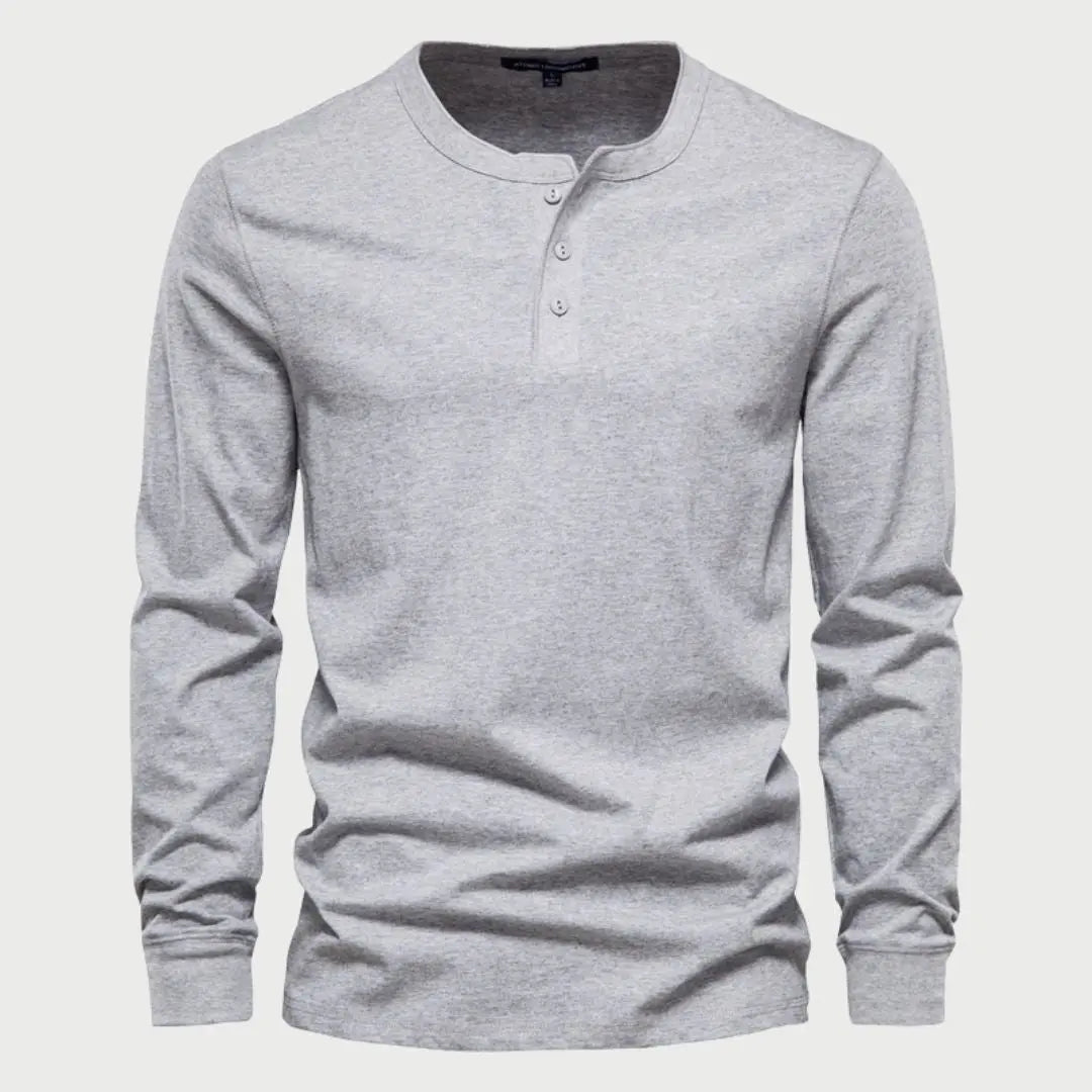 Torino Henry Neck Long Sleeve - Arvenis Co.