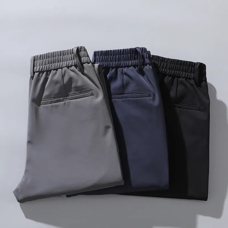 Pantalones de negocios ajustados y elásticos