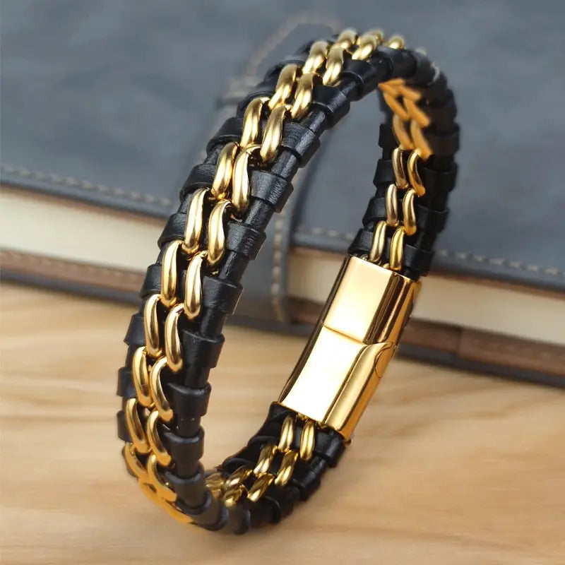 Luxe Chain Cross Bracelet - Arvenis Co