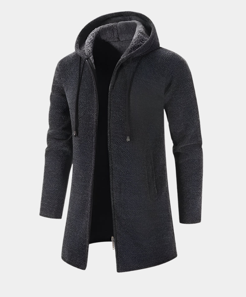 Luxuriöser Herbst-Winter-Cardigan aus Kaschmir-Chenille für Herren