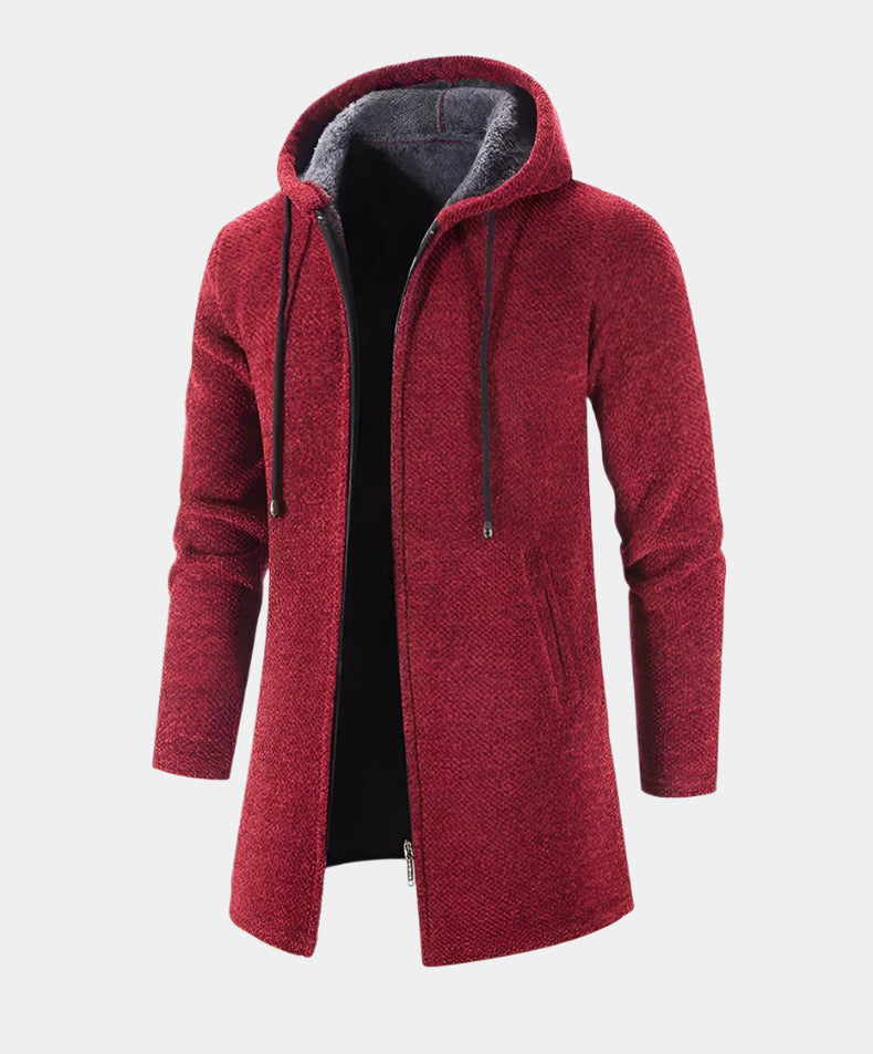 Luxuriöser Herbst-Winter-Cardigan aus Kaschmir-Chenille für Herren