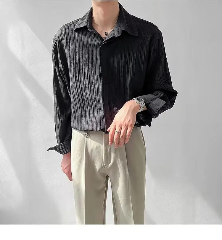 Camisa vintage de manga larga