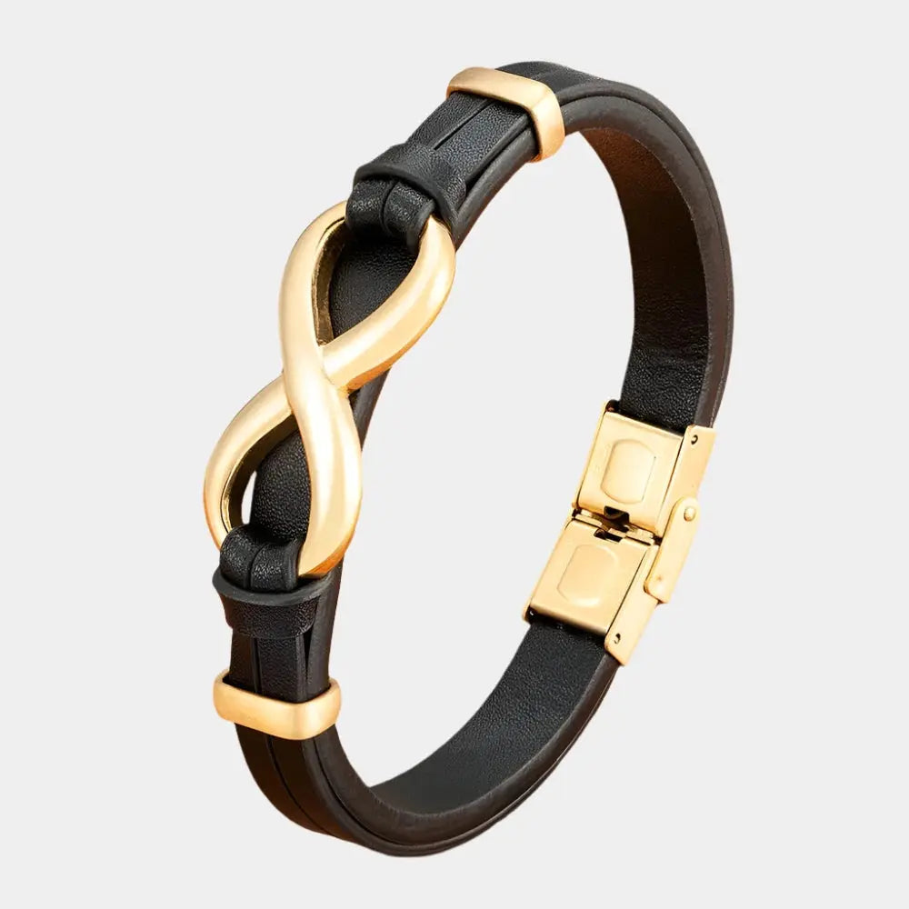 Eternal Leather Charm Bracelet - Arvenis Co