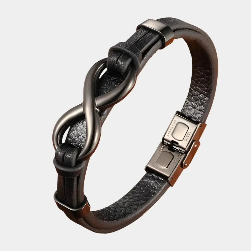 Eternal Leather Charm Bracelet - Arvenis Co