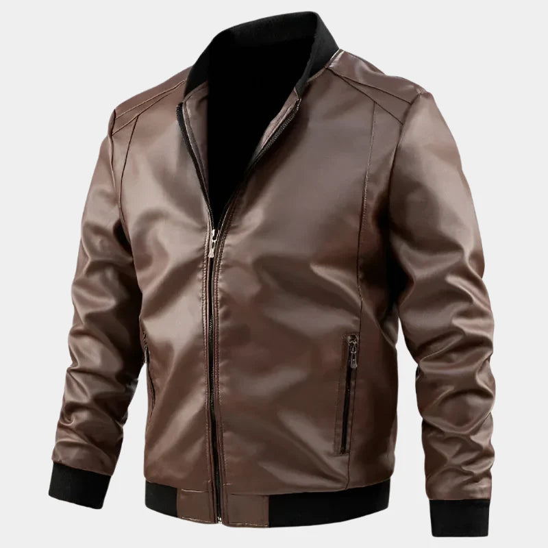 Signature Leather Jacket - Arvenis Co