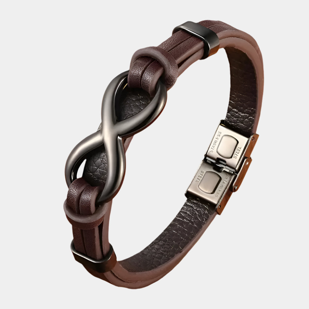 Eternal Leather Charm Bracelet - Arvenis Co