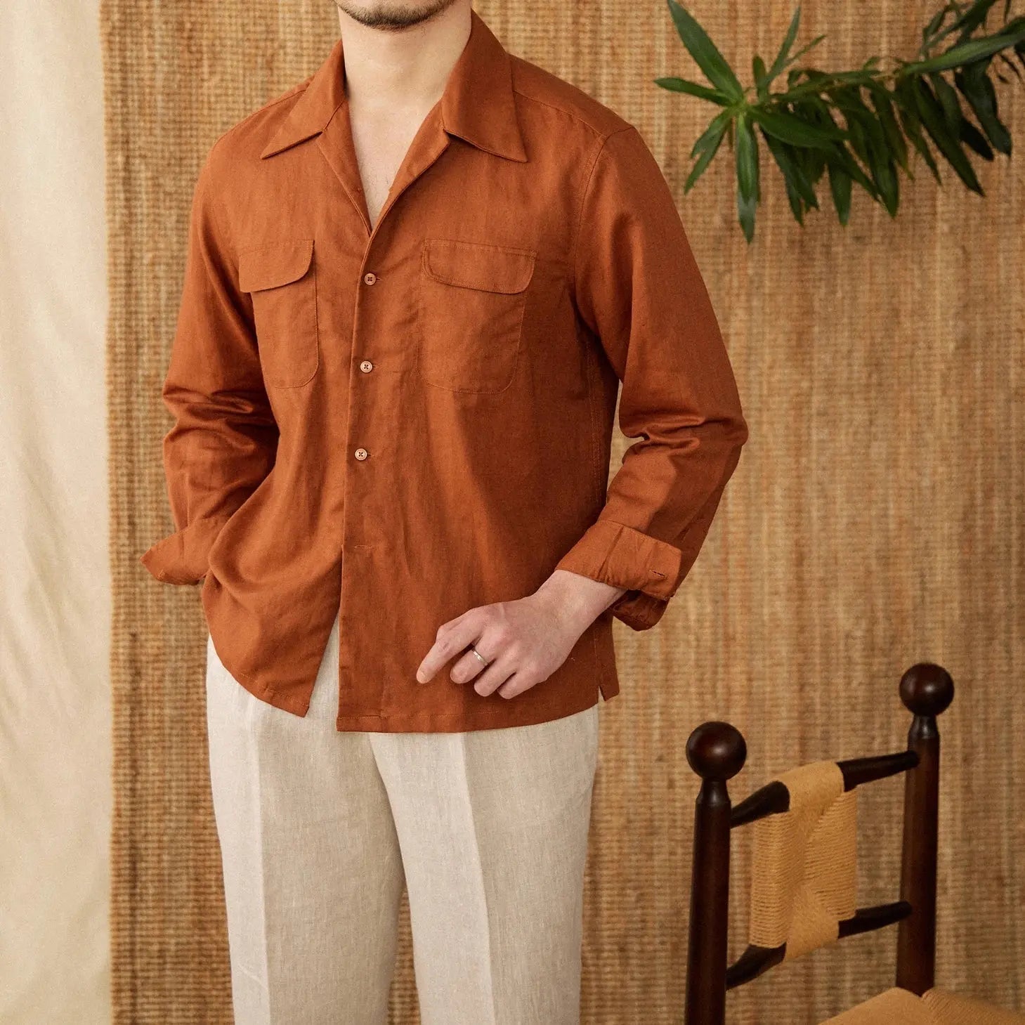 Luxe Elegance Long Sleeve Shirt - Arvenis Co.