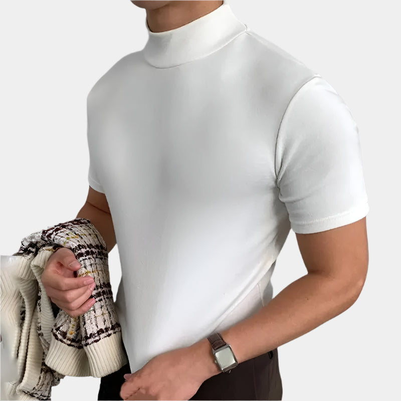 Camiseta de corte ajustado con cuello