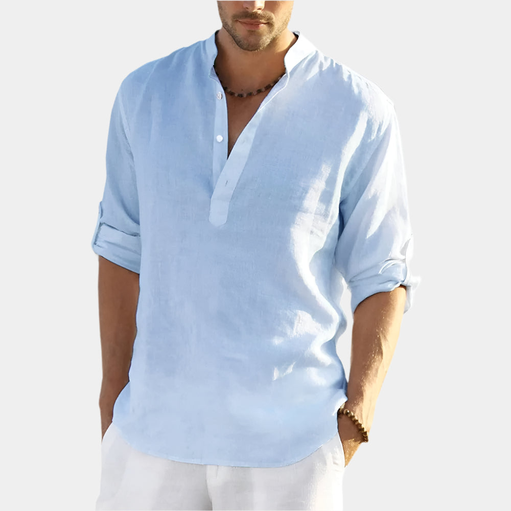 Poloshirts mit Streifenmuster und legerem Kragen