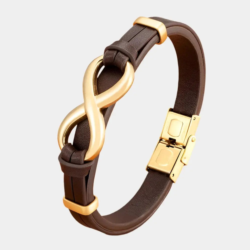 Eternal Leather Charm Bracelet - Arvenis Co