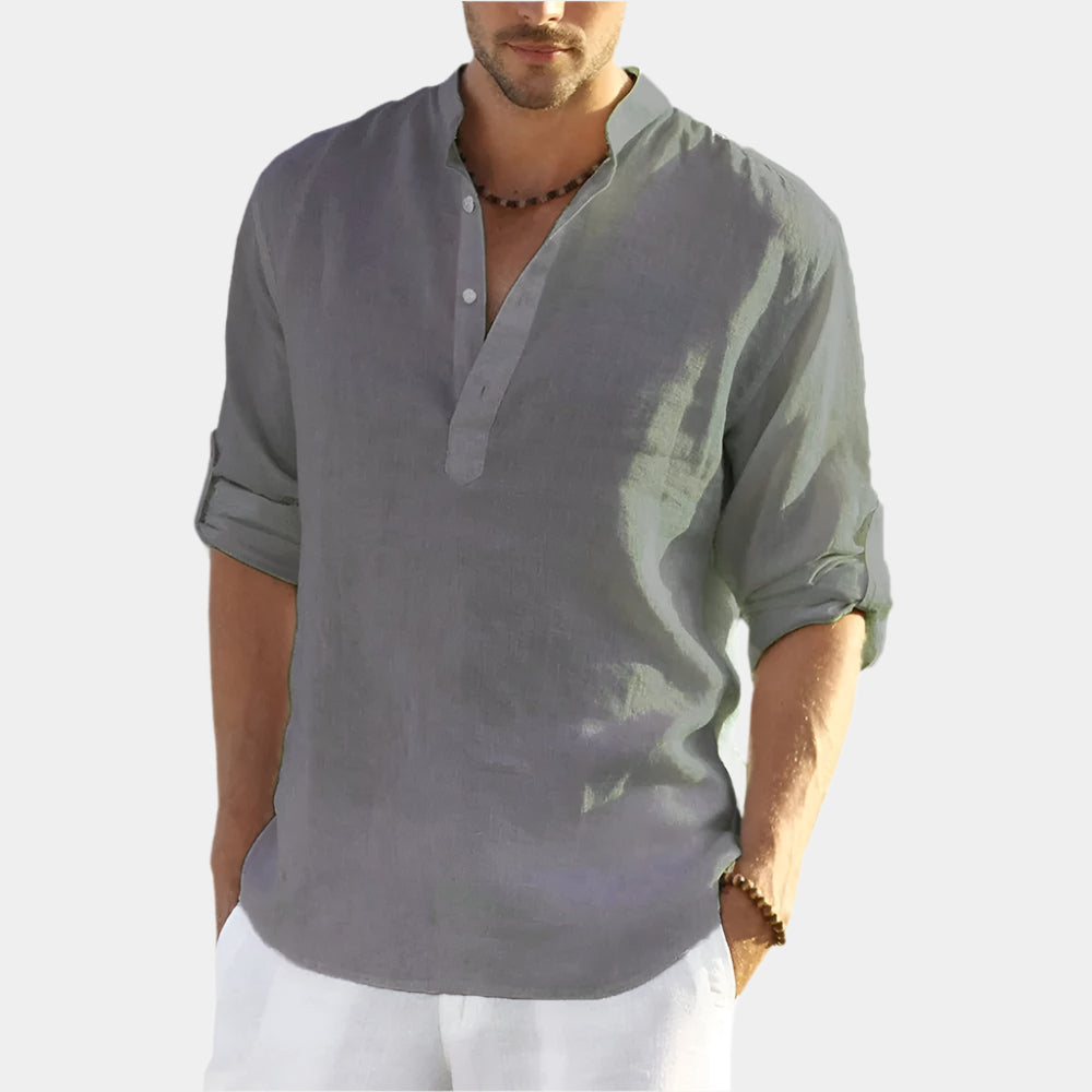 Poloshirts mit Streifenmuster und legerem Kragen