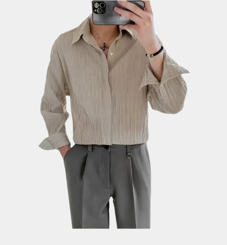 Camisa vintage de manga larga