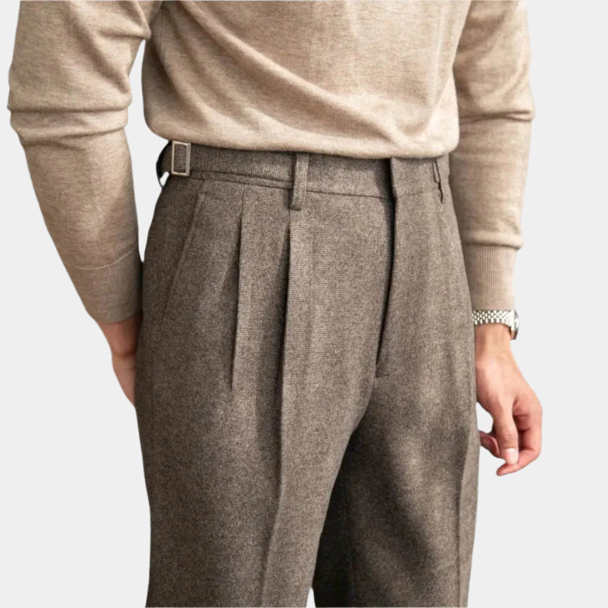 Vittorio High-Waist Trousers - Arvenis Co.