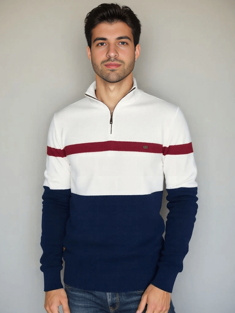 The Royal Quarter-Zip Sweater - Arvenis Co