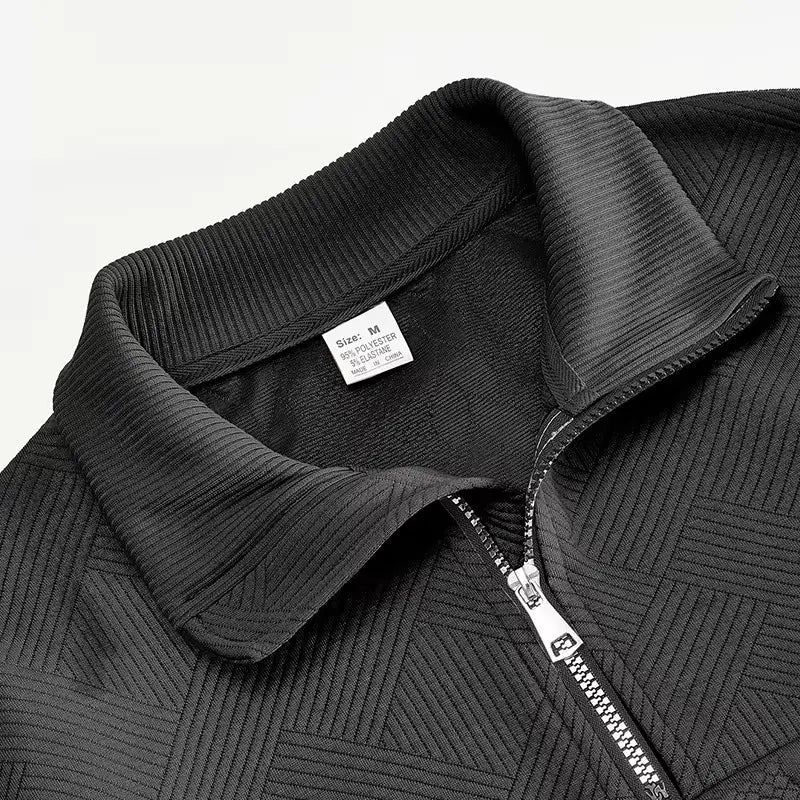 Timeless Elegance Quarter Zip Sweater - Arvenis Co