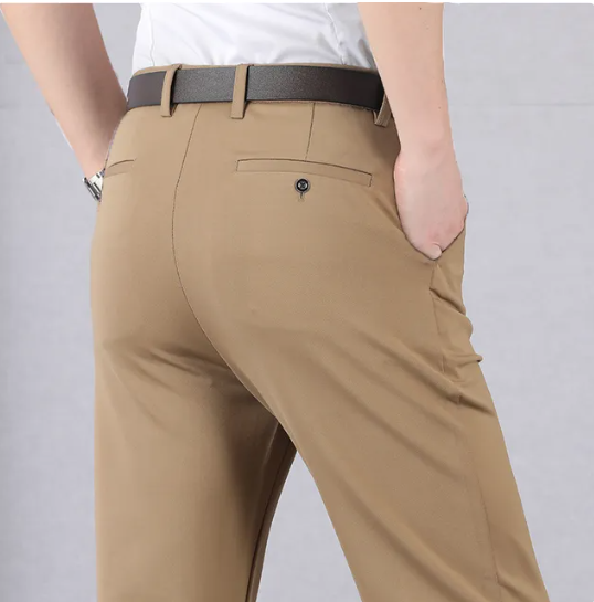 Pantalones clásicos de hombre de alta elasticidad