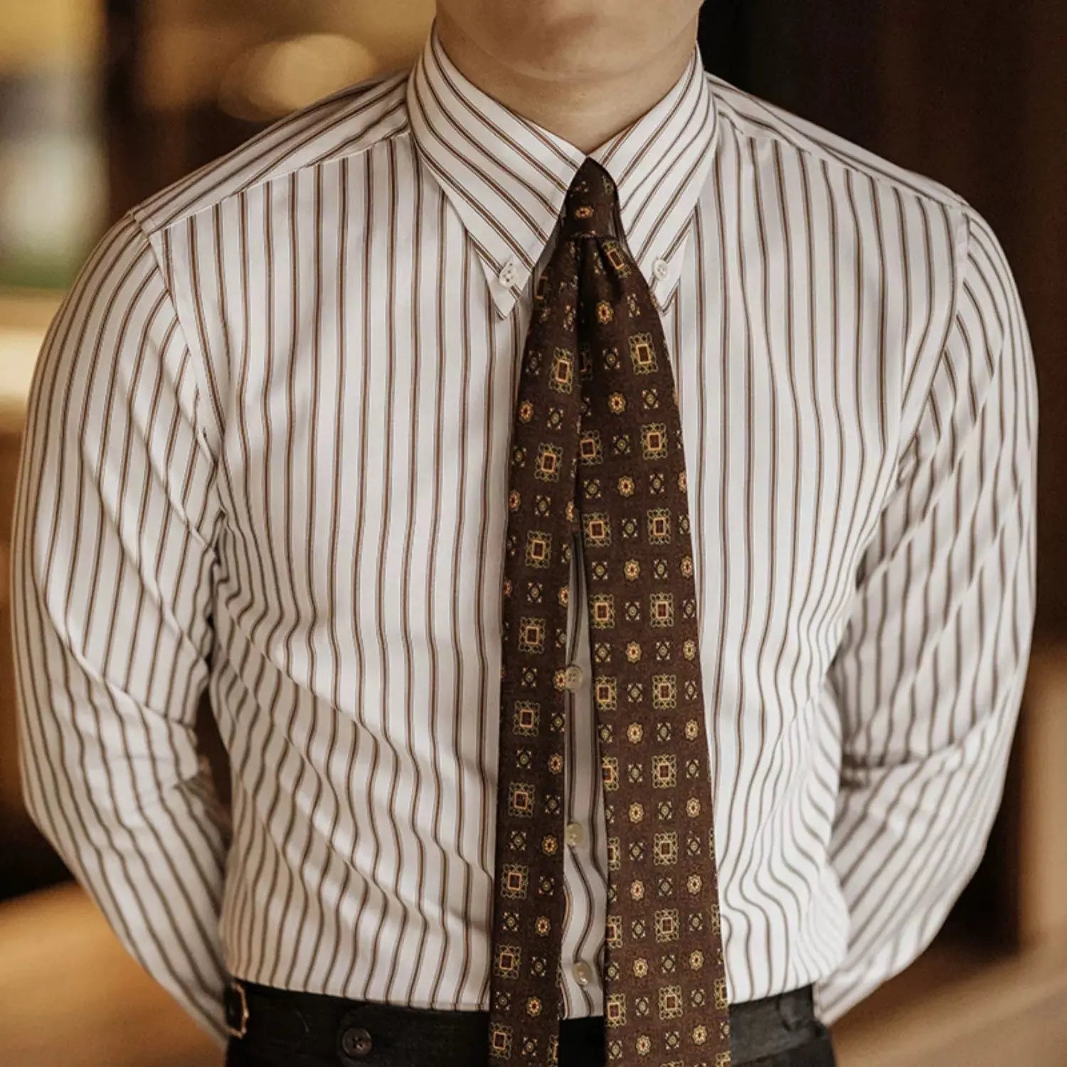 Vanguard Retro Striped Shirt - Arvenis Co.