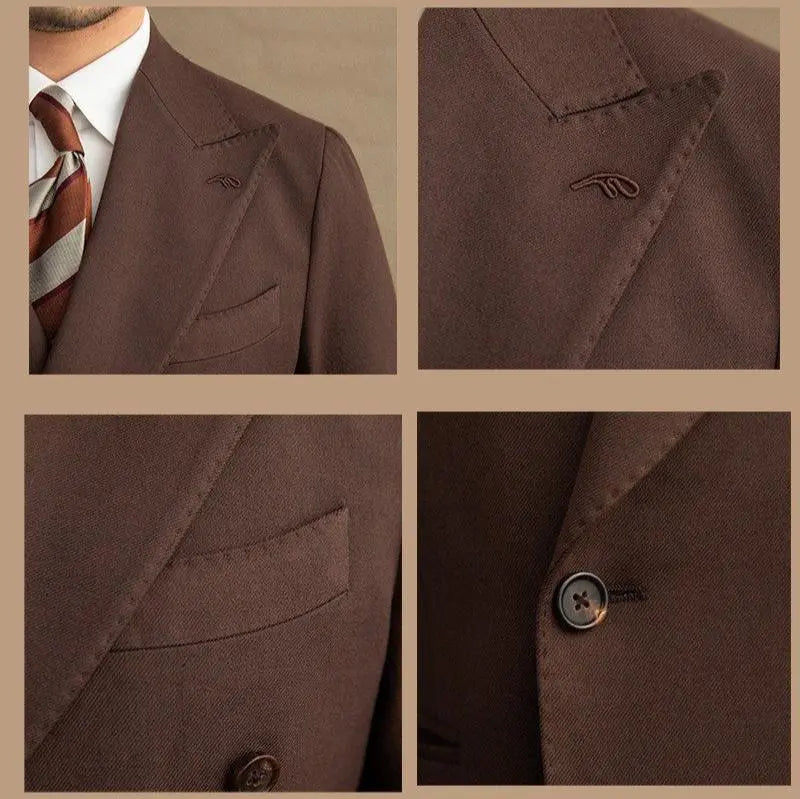 Belvedere Gabardine Suit (Jacket + Trousers) - Arvenis Co.